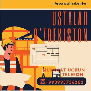 Логотип канала ustalar_xizmati_uzbekiston