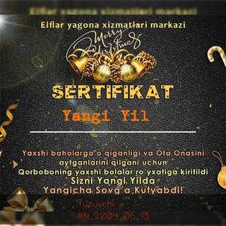 Логотип канала sertifikatlar_yasemiz