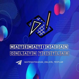 Логотип канала matematikadan_onlayn_testlar