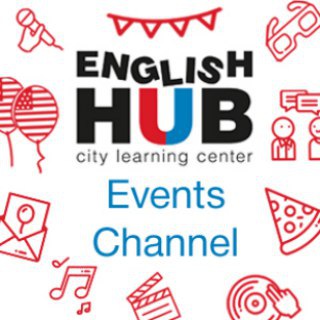 Логотип канала EnglishHUB_Events