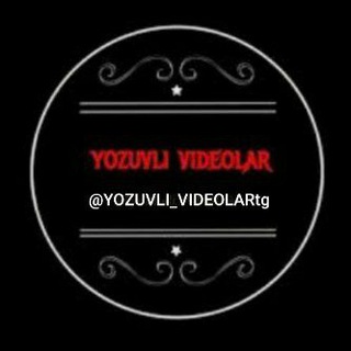 Логотип канала yozuvli_videolartg