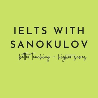 Логотип канала ieltswithsanokulov