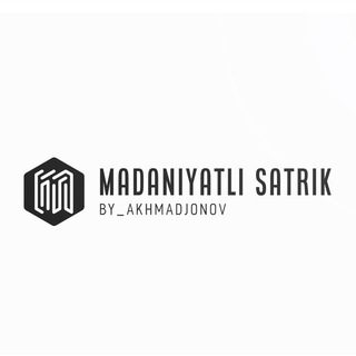 Логотип канала madaniyatli_satirik_official