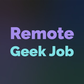 Логотип канала remotegeekjob