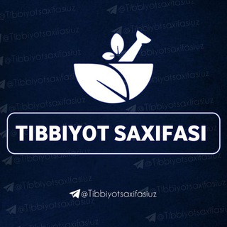 Логотип канала TibbiyotSahifasiuz