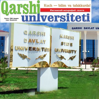 Логотип канала qarshiuniversiteti_gazetasi