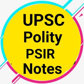 Логотип канала UPSC_Polity_PSIR_Notes