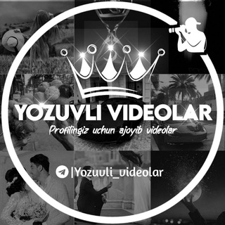 Логотип канала yozuvli_videolar