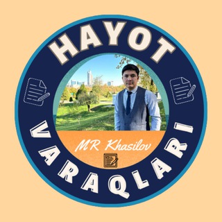 Логотип канала hayot_varaqlari_1