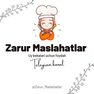 Логотип канала Zarur_maslahatlar