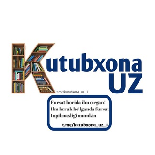 Логотип канала kutubxona_uz_1