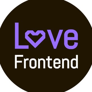 Логотип канала love_frontend