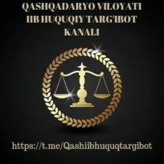 Логотип канала qashiibhuquqtargibot