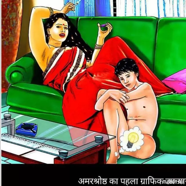 Логотип hindi_momson_comics